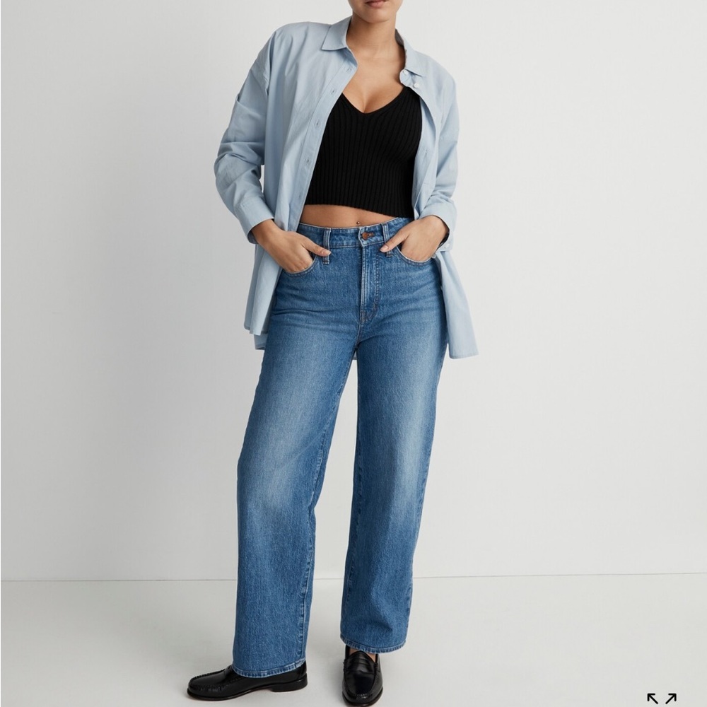 Madewell “The Curvy Perfect Vintage Wide-Leg Crop Jean”